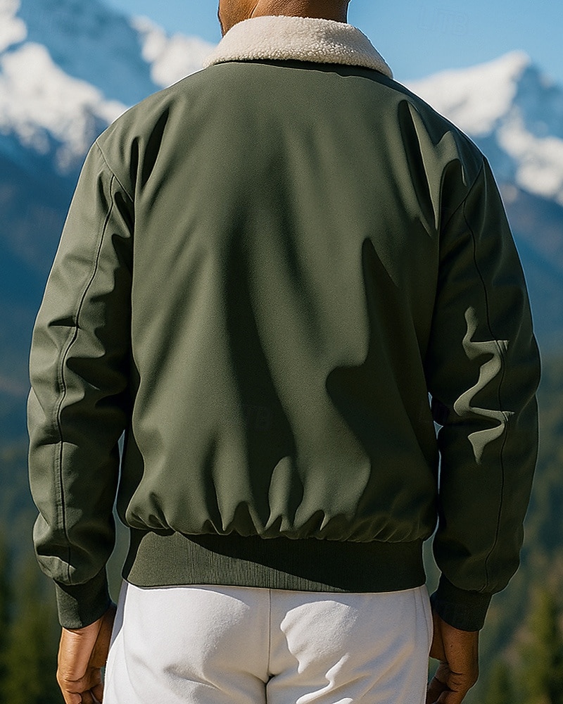Hombre Chaqueta bómber Chaqueta para senderismo chaqueta impermeable Al aire libre Impermeable Resistente al Viento Trajes de senderismo Ropa de senderismo Invierno Otoño Camiseta Pesca Camping 2025 - $44.99 –P2