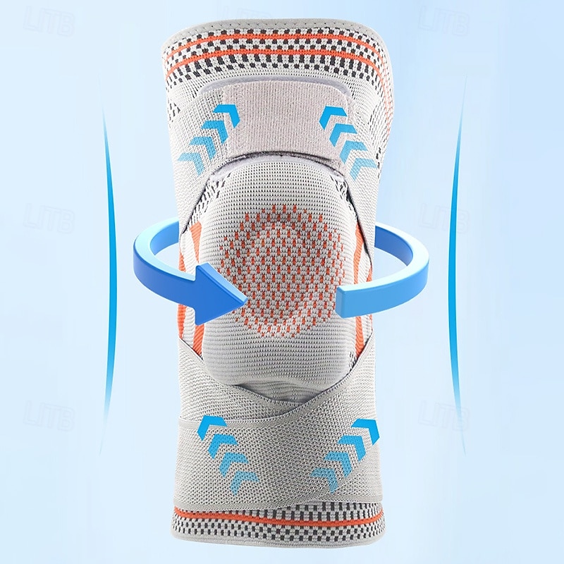 Masculino Pacote com 2 joelheiras de compressão esportiva Anti-Escorregar Tecido Dor no joelho Suporte de joelho Para Exercite-se LCA Levantamento de peso de 2025 por $20.99 –P7