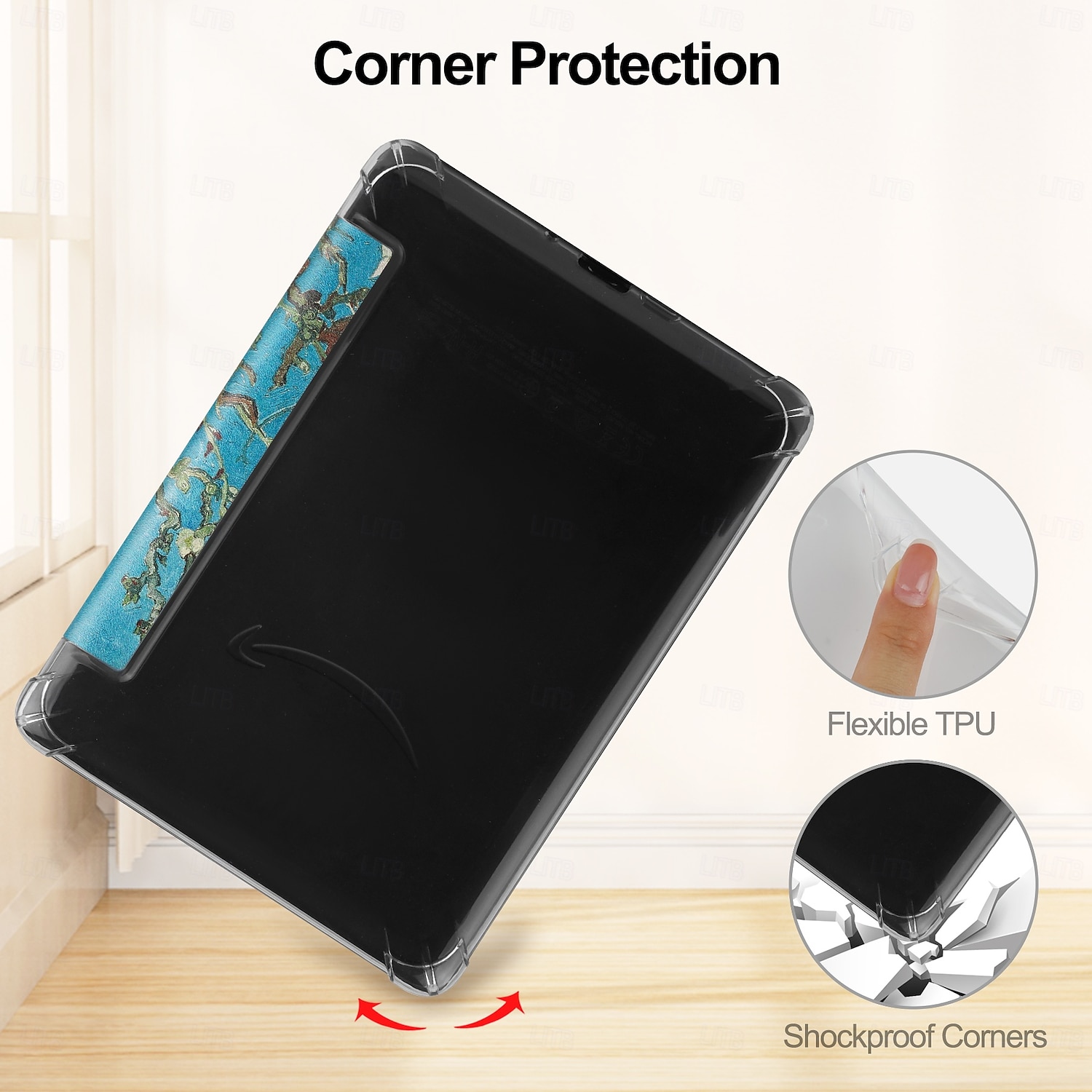 Чехол для планшета Amazon Kindle Paperwhite (12-го поколения) 2024 года, Kindle Paperwhite 11-го поколения 2022 года, 6-спусковая ручка, интеллектуальное автоматическое включение/выключение, защитный 2026 - $19.99 –P5