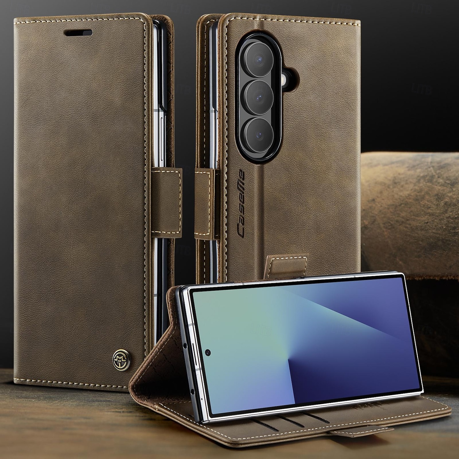 Phone Case For Samsung Galaxy Z Fold 7 Magnetic Adsorption Wallet Case Magnetic Full Body Protective Kickstand TPU PU Leather 2025 - $13.99 –P3
