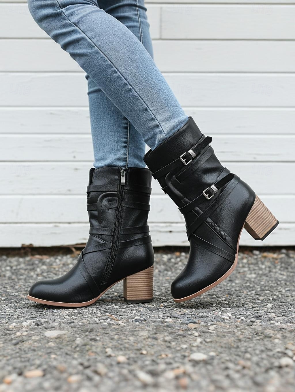 Damskie Botki Luźne buty Rozmiar plus Botki Botki Na zewnątrz Codzienny Botki Botki Sznurowane Wysoki Obcas Masywny obcas Okrągły palec u nogi Zabytkowe Codzienny Styl przemysłowy Skóra PU PU Zamek 2025 - $59.99 –P4