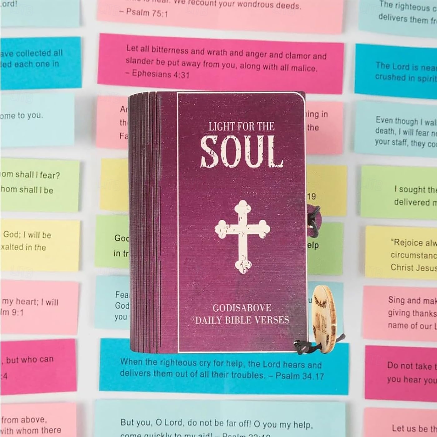 Коробка с библейскими стихами ручной работы (150 шт.) Библейские стихи в деревянной коробке для эмоций и чувств, христианский подарок для женщин и мужчин, подарок на выпускной, вдохновляющие 2026 - $21.99 –P4