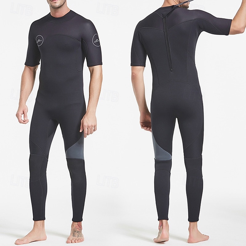 Homme Maillots de bain intégraux Combinaison Fine UPF50+ manche longue Maillot de Bain Fermeture Eclair Dorsale Natation Plongée Surf Plongée en apnée Patchwork Été Printemps Automne de 2025 ? $79.99 –P10