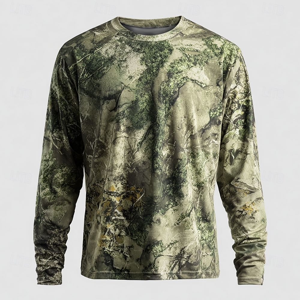Per uomo Mimetico Maglietta Manica Lunga maglietta Stampa 3D Girocollo Camicia Moda All'aperto Streetwear Sport all'Aperto Caccia verde 1# Verde 2# Rosso Estate Primavera Abbigliamento S M L XL XXL del 2026 a $21.99 –P2