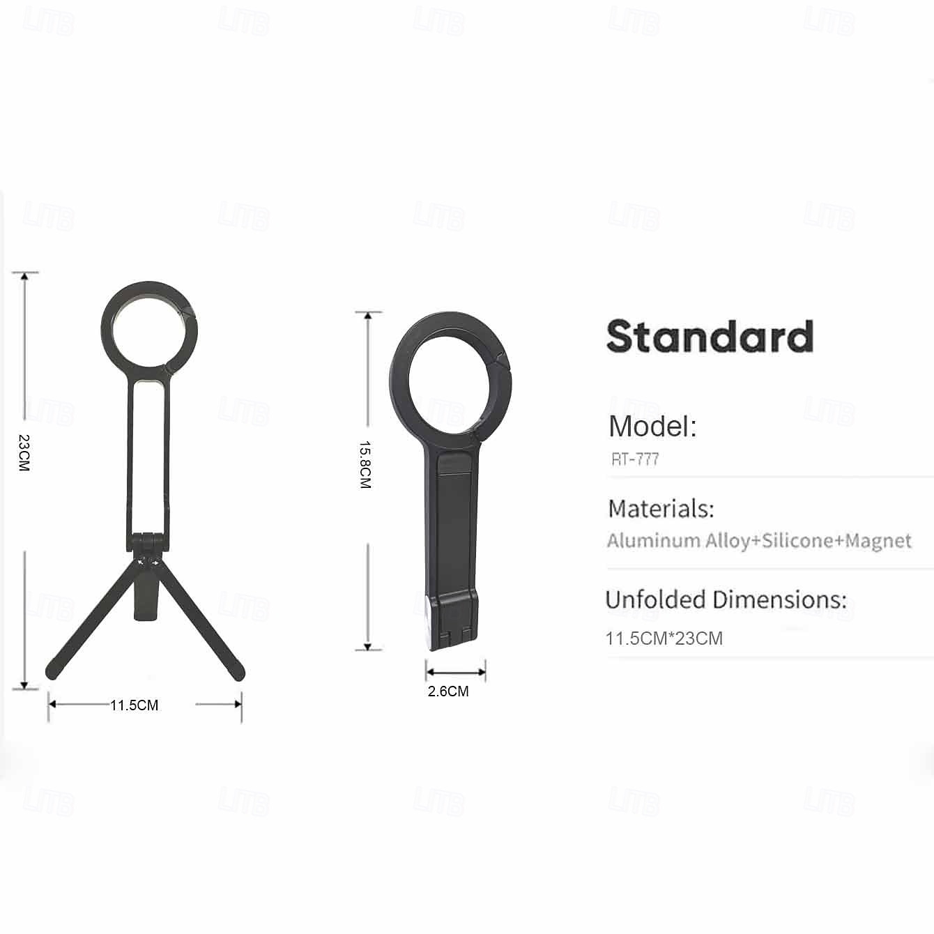 Trépied magnétique puissant pour iPhone, nouveau support de trépied portable 2025 pour iPhone 16/15/14/13/12 Plus Pro Max, rotation à 360 degrés pour trépieds pour activités de plein air de 2025 ? $19.99 –P10