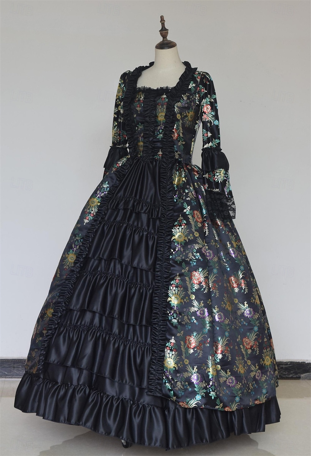 Γοτθική Λολίτα Ροκοκό Βικτοριανό Φανταστική φορεσιά Τουαλέτα Φόρεμα χορού Μεγάλα Μεγέθη Βασίλισσα Πριγκίπισσα Φλοράλ Φανταχτερή Φόρεμα Γυναικεία βασιλικός Απόκριες Επίδοση Μασκάρεμα Ρεν Φερ Ενηλίκων 2026 - $131.99 –P7