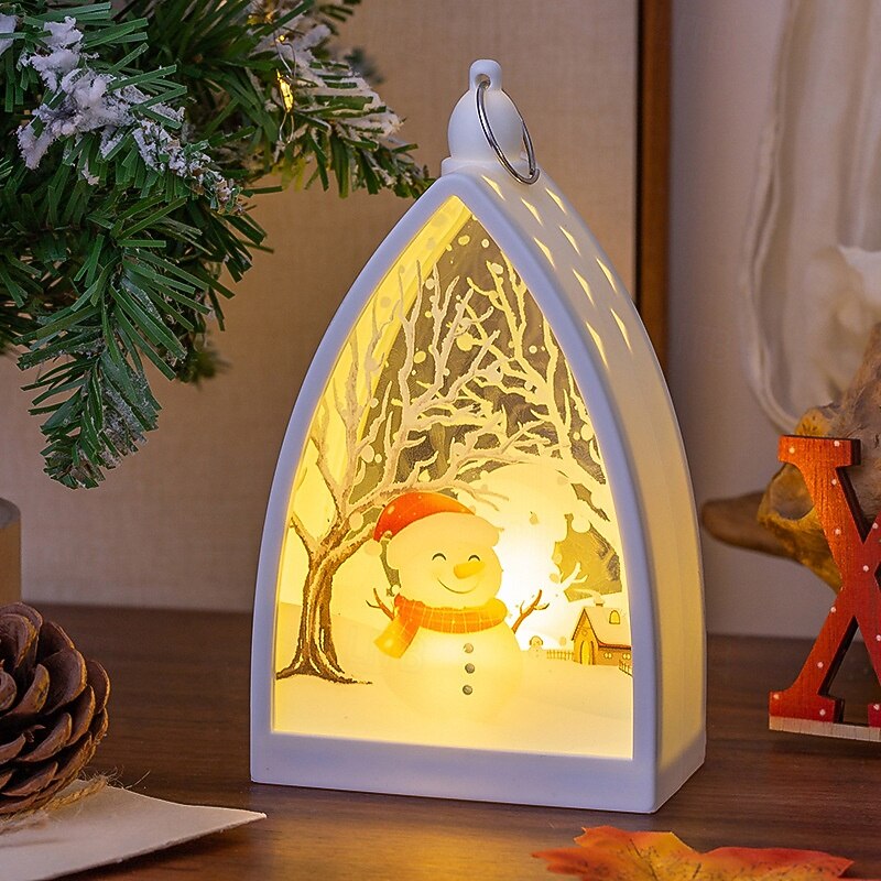 1 Pc 16.2 * 9.4CM Christmas Retro Handheld Night Light LED Electronic Candle Light Desktop Decoration Pendant Light LR1130 * 3 Battery 2025 - CAD $4.99 –P2