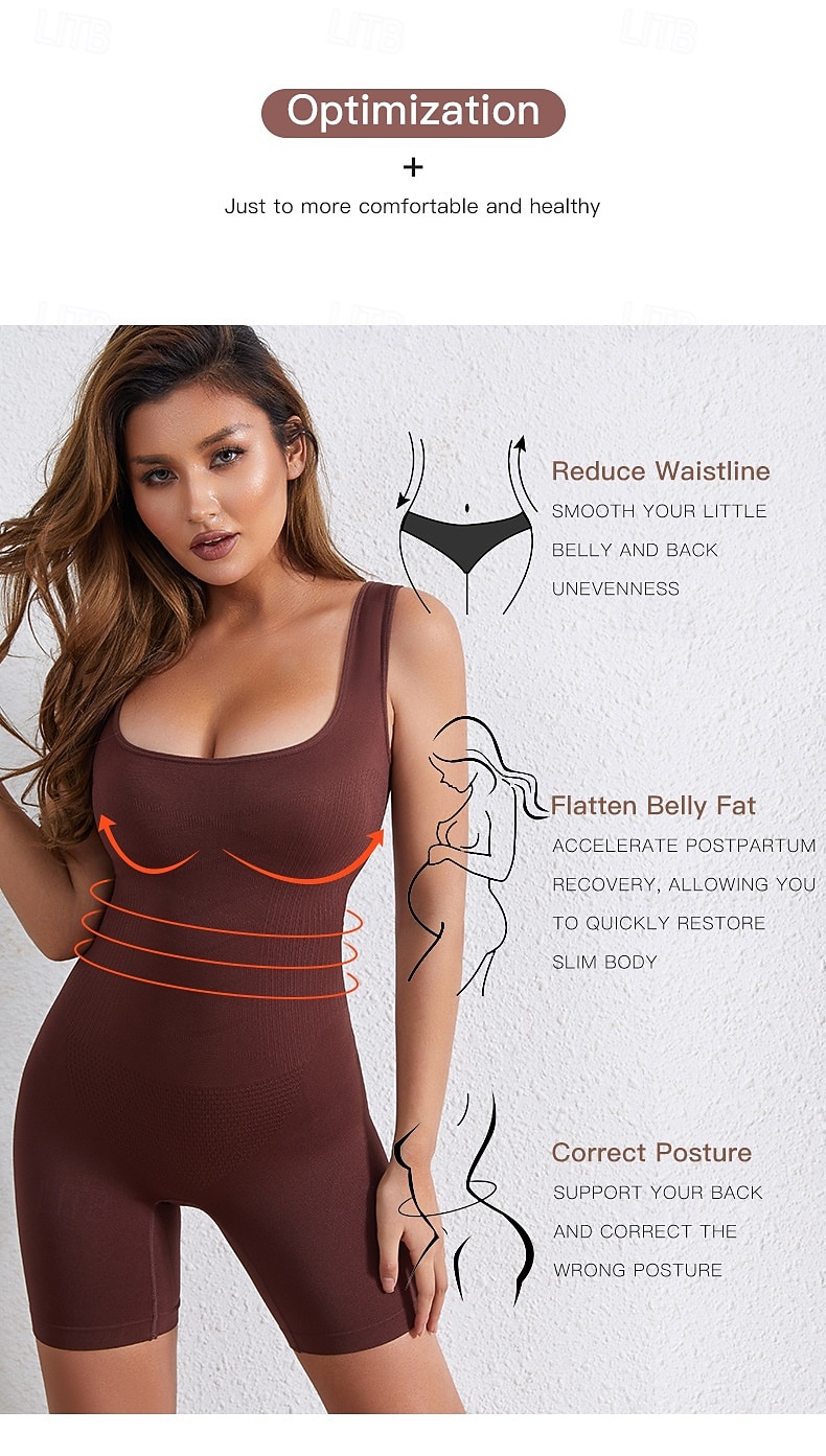 Mujer Normal Mono Corte Bodycon Color sólido Sin Mangas Sin Mangas Escote en U Deporte Diario Delgado Negro Caqui Beige Todas las Temporadas 2026 - $17.99 –P4