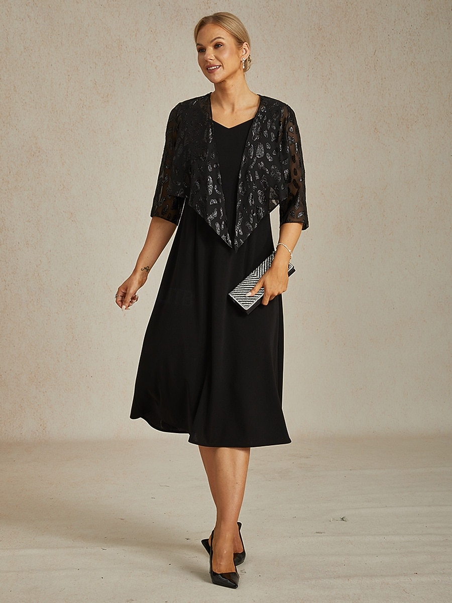 Per donna Top Eleganti Top fluidi Top in chiffon Animale Leopardo Elegante Scollo a V Top Regolari Nero Primavera del 2025 a $49.99 –P5