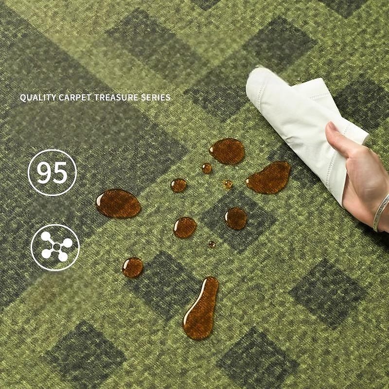 Tapete vintage verde francês, tapete luxuoso para sala de estar, tapete elegante para cabeceira de quarto, tapete grande resistente a manchas e fácil de limpar de 2026 por $107.99 –P2