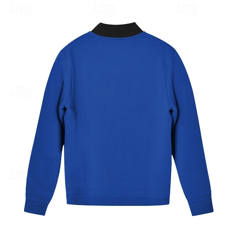 Per uomo Giacca Leggera Giacca Casual Vacanza Quotidiano Traspirante Tasca Primavera Autunno Blocco di colori Moda Classico Collo alla coreana Regolare Nero Giallo Rosso Blu marino Blu reale Giacca del 2026 a $24.99 –P10