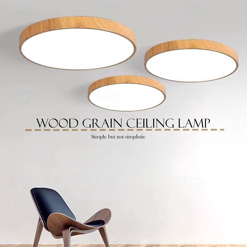 Круглый светодиодный потолочный светильник из кованого железа с цветным креплением в современном лаконичном стиле для гостиной 2025 - $70.99 –P1