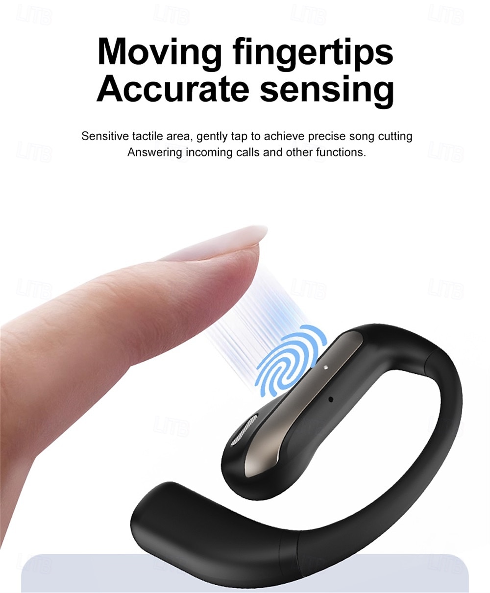 Cuffie con traduzione intelligente con intelligenza artificiale, cuffie sportive Bluetooth wireless di lunga durata, cuffie stereo con conduzione aerea semi-intraurale del 2025 a $23.99 –P15