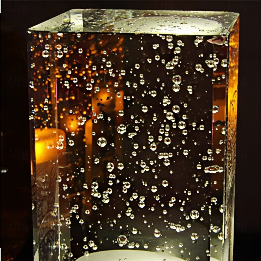 Lampada da tavolo a bolle di cristallo acrilico a led, creativa, personalizzata, per ristorante, atmosfera KTV, lampada da comodino, piccola luce notturna, lampada da tavolo decorativa, ricarica USB, del 2025 a $27.99 –P2