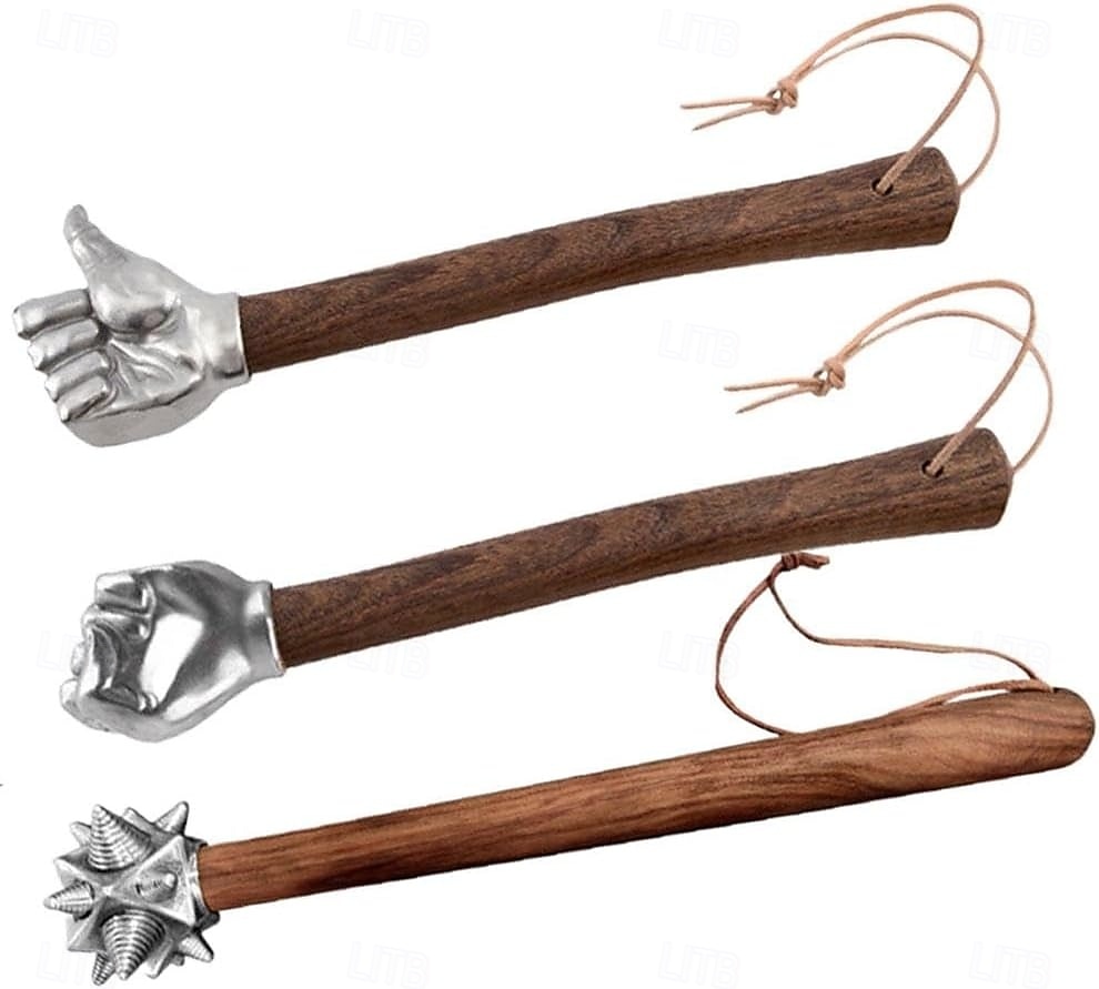 strapabíró vasököl kalapács rozsdamentes acél fejjel &tömörfa nyéllel ellátott multifunkcionális kézműves és barkácseszközök építéshez, kovácsoláshoz, műhelyhez, barkácsoláshoz - ideális igényes 2026 - $52.99 –P11