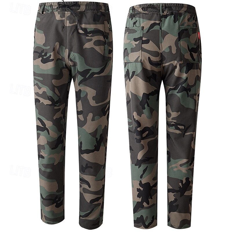 Per uomo Giacca da escursionismo Giacca in Pile Giacca imbottita Set termico Inverno All'aperto Mimetico Calore Termico Impermeabile Antivento Top Nero Verde del 2025 a $69.99 –P18