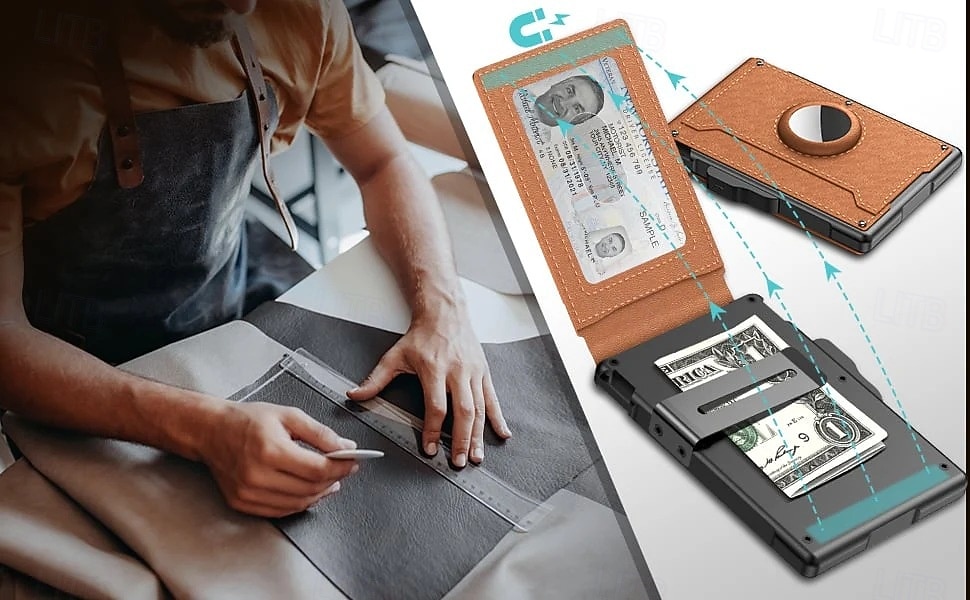 ανδρικές υποδοχές καρτών pu δέρματος για επαγγελματίες τύπους για αεροτομή, μακρύ πορτοφόλι, μεγάλη χωρητικότητα, μεταλλική θήκη καρτών, κομψός διοργανωτής πιστωτικών καρτών για άνδρες 2025 - $37.99 –P9