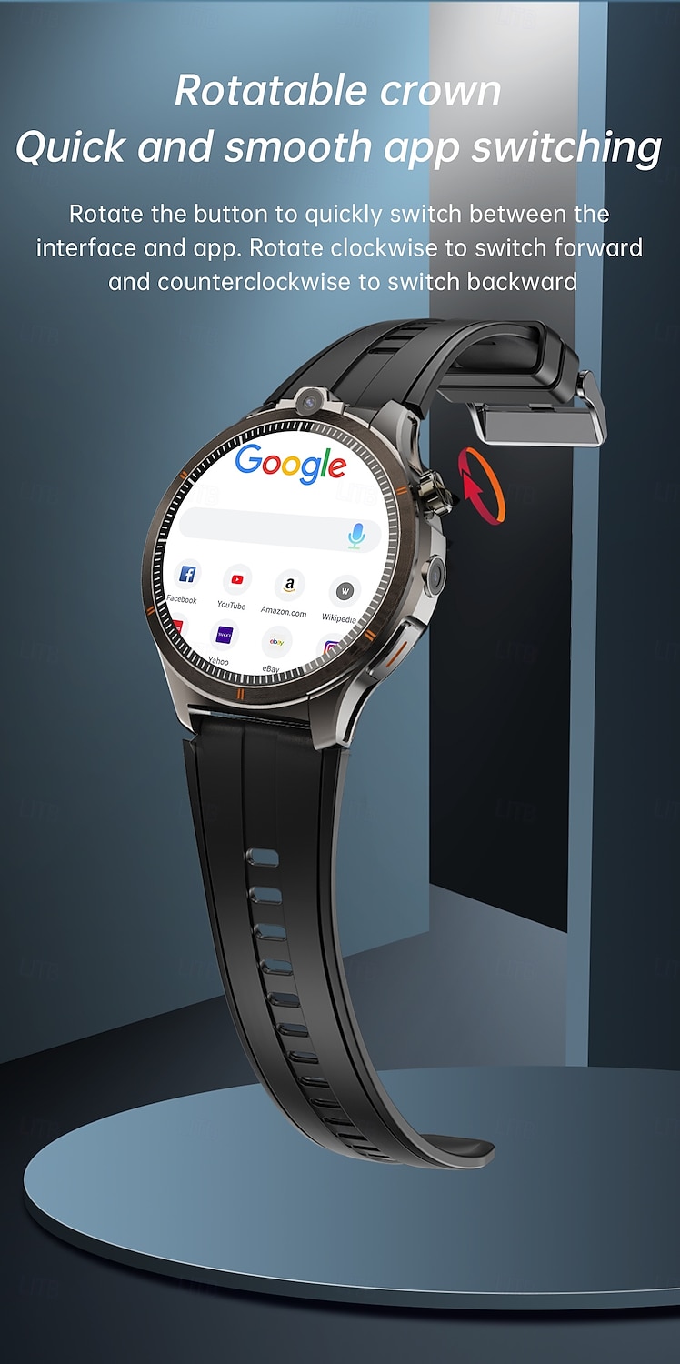 LW9 Montre intelligente 1.43 pouce Smartwatch Montre Connectée Bluetooth 4G Surveillance de la température Podomètre Rappel d'appel Compatible avec Android iOS Hommes GPS Longue Veille Appels Mains de 2025 ? $131.99 –P13