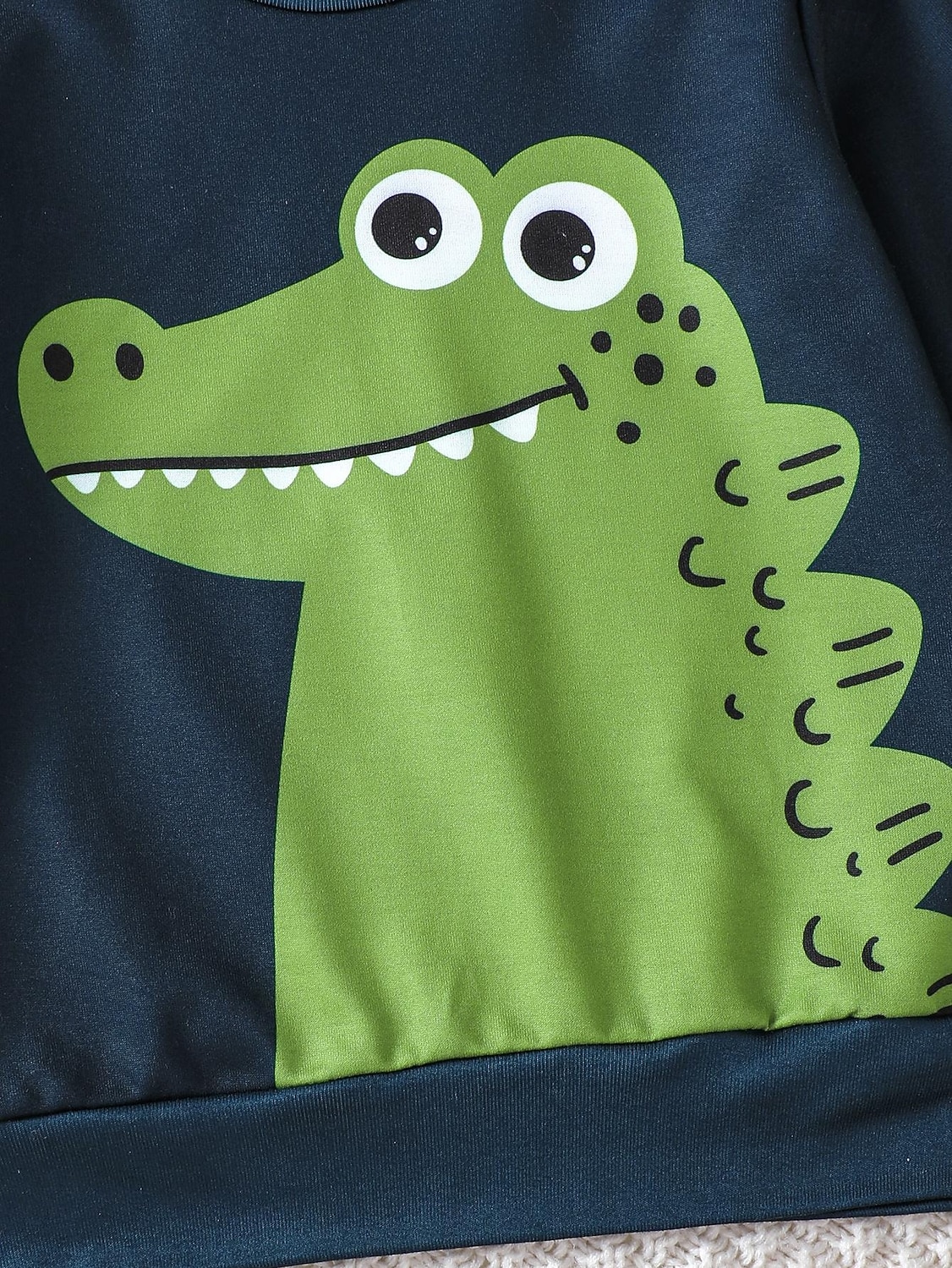 2 darab Kisgyermek Fiú Póló és nadrágok Felszerelés Dinoszaurus Hosszú ujj Crewneck Készlet Iskola Divat Napi Ősz Tél 4-7 év Katonai zöld 2025 - $19.49 –P5