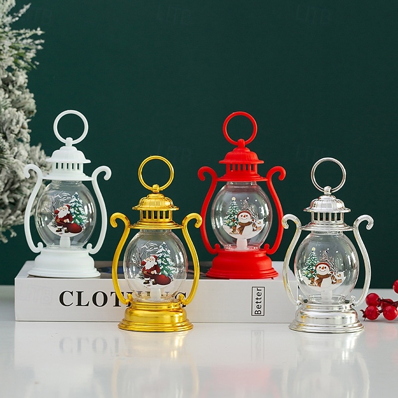 1 Pc 16.2 * 7.1CM Christmas Handheld Lantern LED Electronic Candle Light Desktop Ornament Light Nightlight Decorative Light AG13 * 3 Battery 2025 - CAD $4.99 –P4