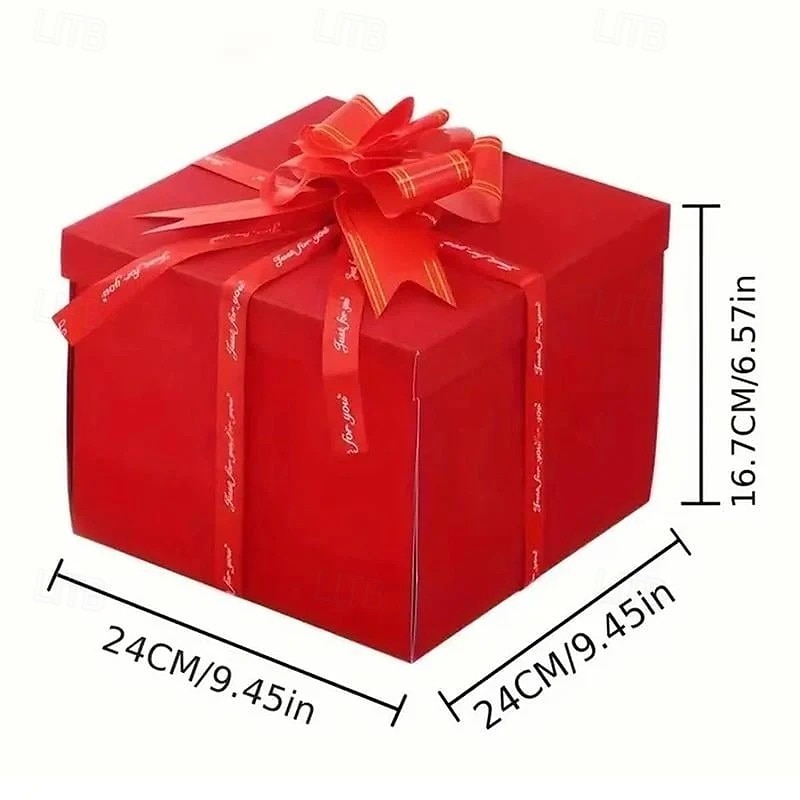 Valentine's Day Surprise Explosion Gift Birthday Christmas Party Candy Box Wedding Proposal Decoration Creative DIY Handmade Explosion Gift Box 2025 - $17.49 –P15