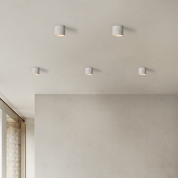 LED stropní svítidlo 14cm, kamenné, zapuštěné, keramické, dřevěné, umělecký styl, formální styl, stropní svítidlo do chodby, teplá bílá, 110-240V 2026 - $115.99 –P3