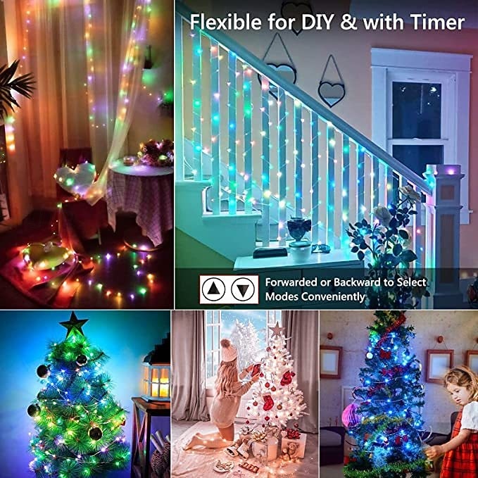 Lights 20M/66FT 200 LED BeadsTuya, Wedding Festival Indoor and Outdoor Courtyard IP68 Waterproof Colorful Light String Bluetooth APP Remote Control Colorful Leather Wire Light String Usb 2026 - $20.99 –P6