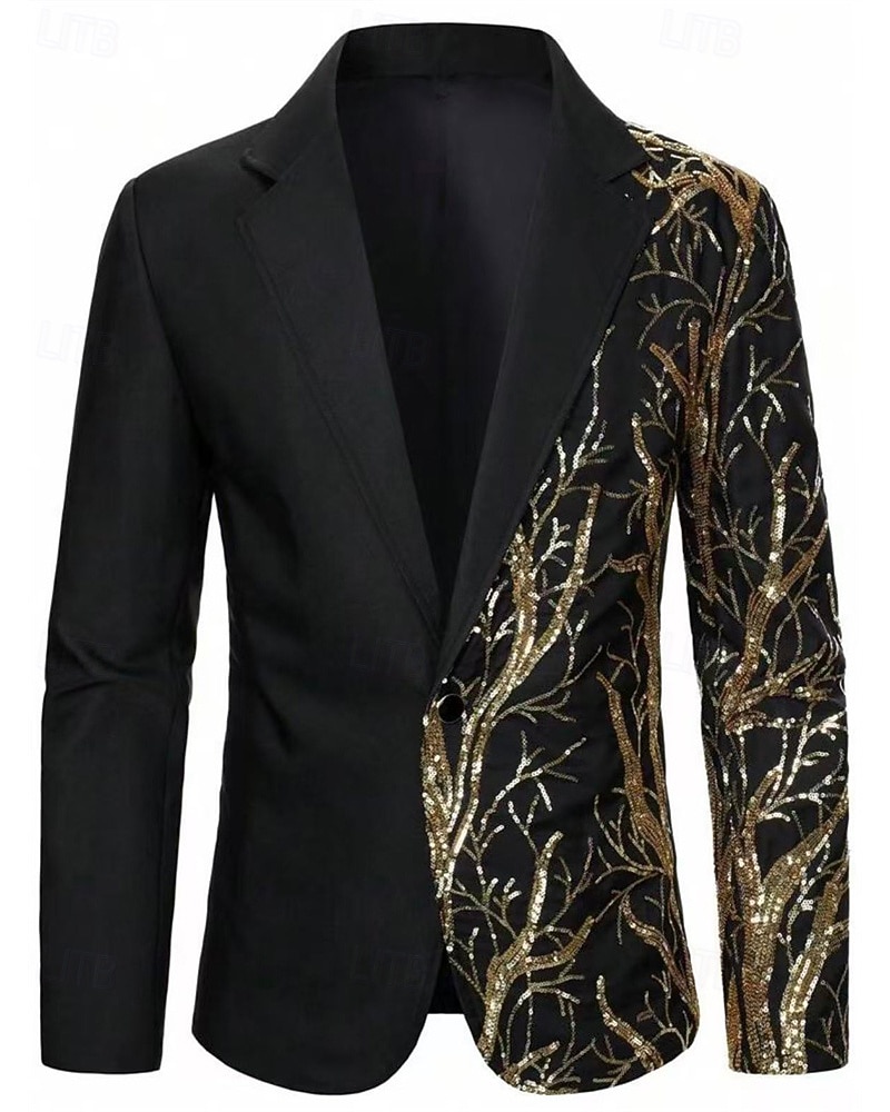 رجالي سترة الدعاوى عمل حفلة كوكتيل حفلة الزفاف 2 قطعتين موضة كاجوال الربيع الخريف بوليستر شجرة جيب Buttons مريح صدر فردي سترة رياضية أسود أبيض أحمر أزرق البحرية 2025 - $88.99 –P6