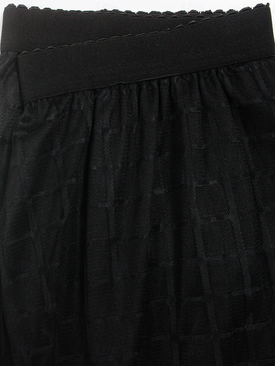 Dame الالتفاف A-linje Mote Fritid Midi Høy Midje Skjørt عادي Lomme Multi Layer Tyll Mikroelastisk Gate Daglig Svart Vår Polyester 2025 - $26.99 –P6