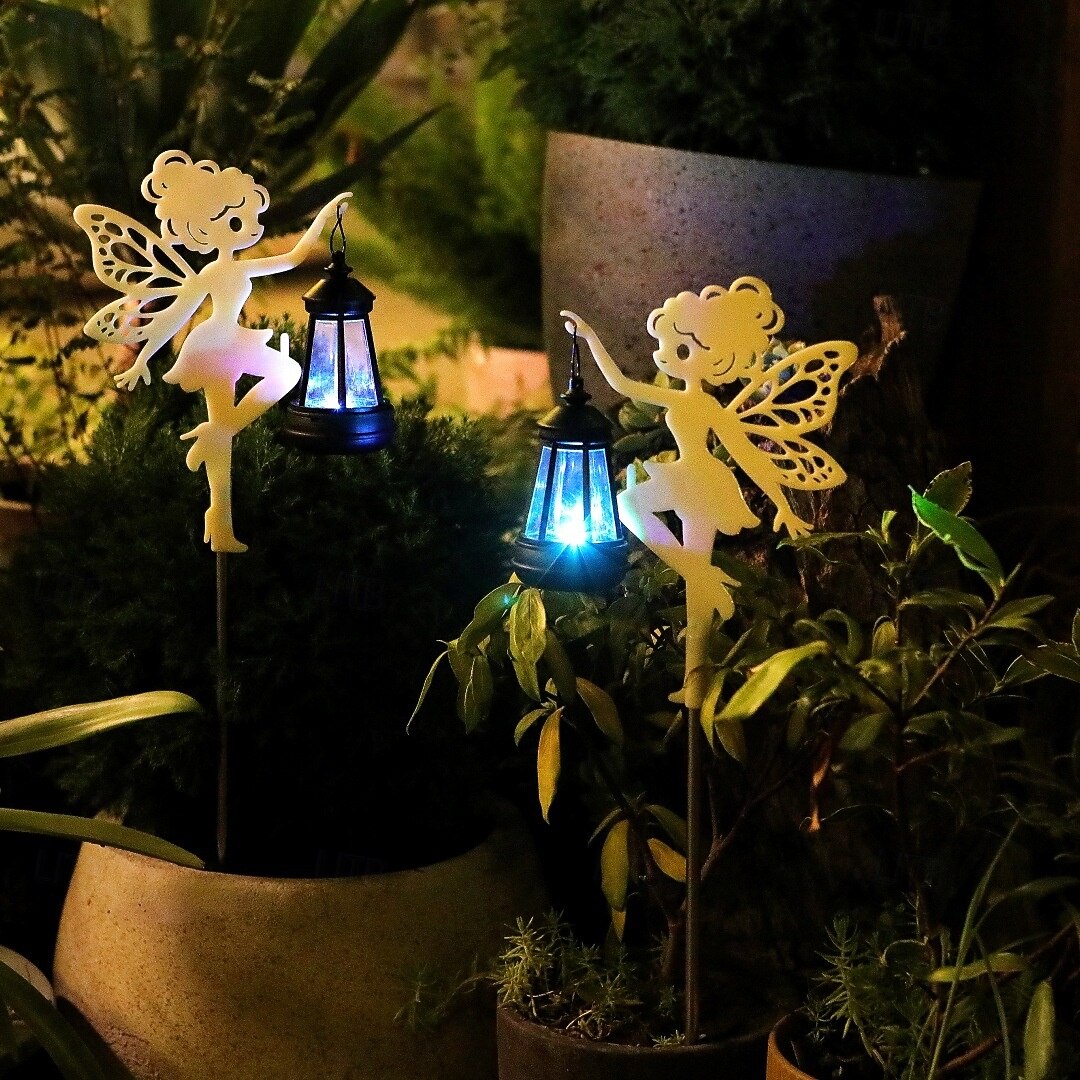 2 ks venkovní solární IP44 vodotěsné květinové vílí pole zástrčkové světlo teplé zářivé světlo nádvoří zahrada trávník cesta dekorativní světlo krajinářské světlo 2026 - $16.49 –P2