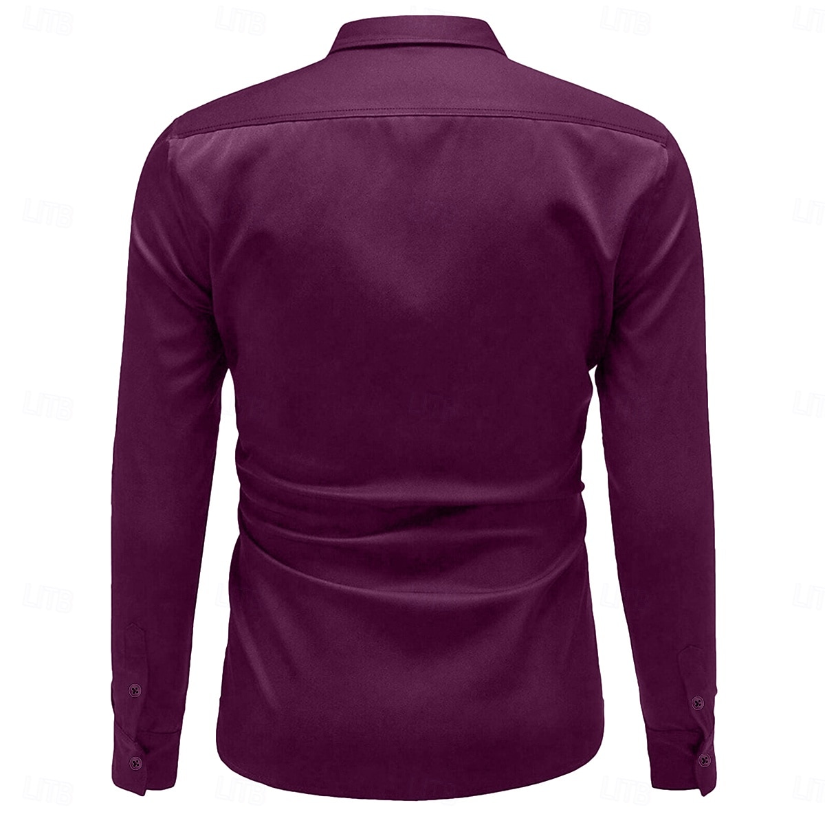 Per uomo Camicia Camicia in raso Camicia casual Camicia con Bottoni Semplice Formale Matrimonio Nero Bianco Vino Blu marino Manica Lunga Bavero Primavera & Autunno Tutte le stagioni Abbigliamento del 2025 a $23.99 –P3