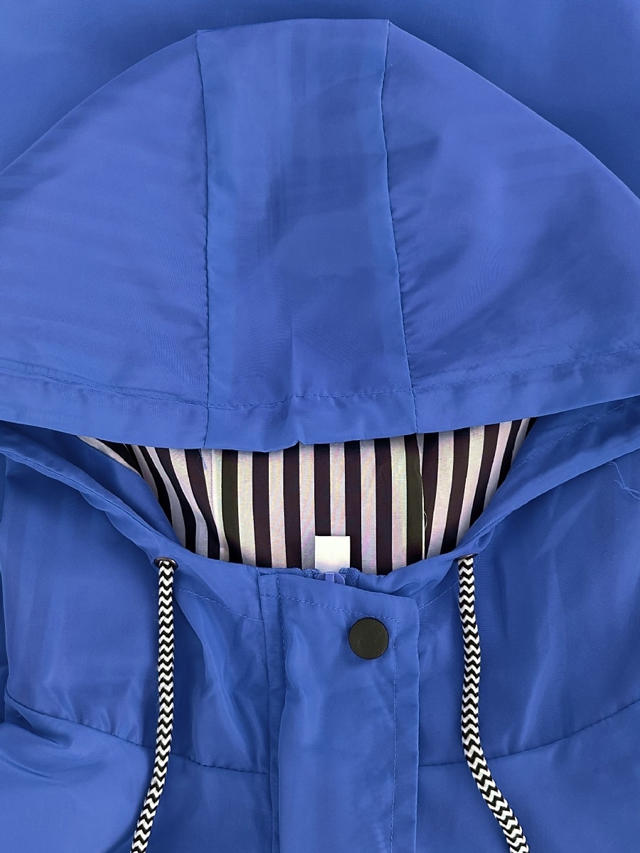 Mujer Chaqueta con capucha Cómodo Transpirable Bolsillo Botones Casual Plano Vacaciones Calle Casual Ropa Cotidiana Botonadura Simple Regular Con Capucha Ajuste regular Manga Larga Ropa de calle 2025 - $31.99 –P5