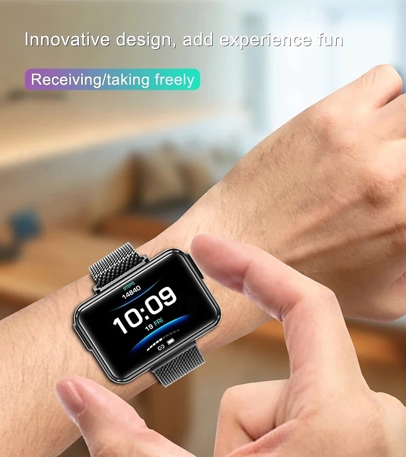 T91 Reloj inteligente 1.4 pulgada Smartwatch Reloj elegante Bluetooth Monitoreo de temperatura Podómetro Recordatorio de Llamadas Compatible con Android iOS Mujer Hombre Larga espera Impermeable 2025 - $71.99 –P3