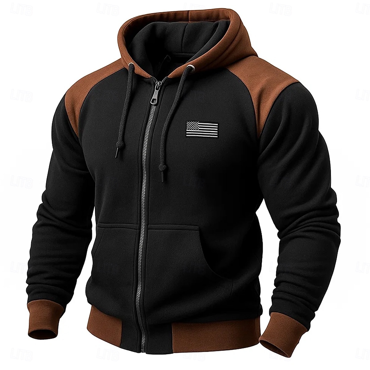 Homme Sweat à capuche Sweat à capuche zippé intégral Sweat à capuche en polaire Sweat à capuche tactique Noir bleu marine Kaki Gris Clair À capuche Uni Fermeture éclair Sport & Loisir Occasionnel de 2025 ? $27.99 –P1