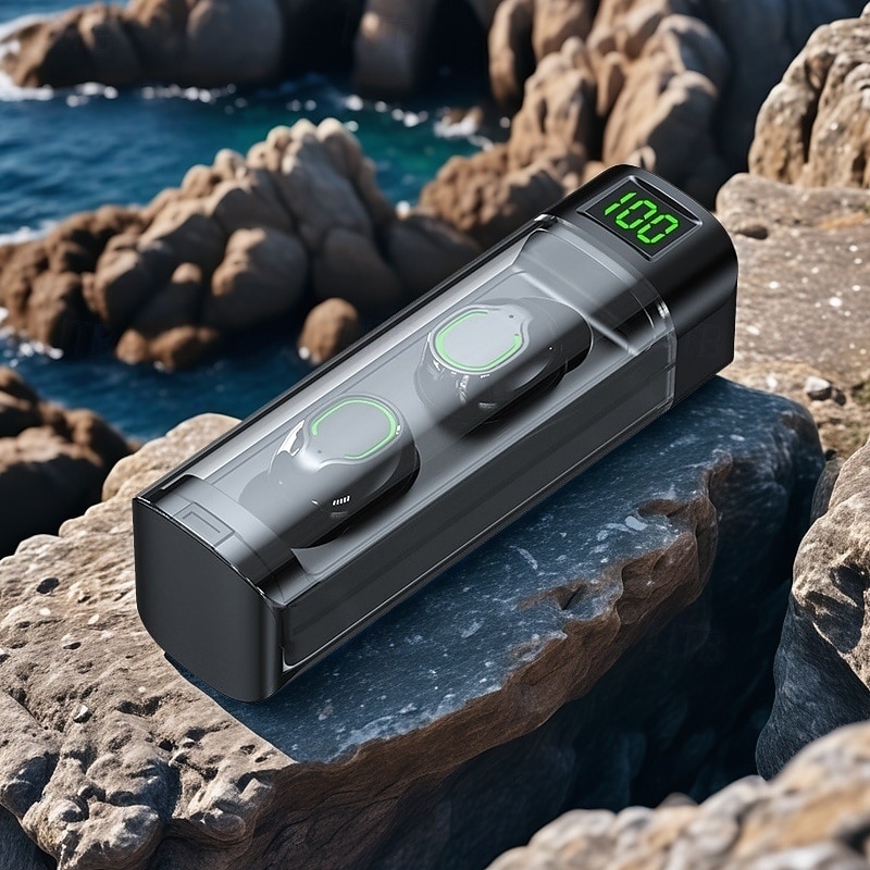 QB60 Zestaw słuchawkowy do prowadzenia telefonu bez użycia rąk Douszny Bluetooth 5.3 Głęboki bas Automatyczne parowanie na Apple Samsung Huawei Xiaomi MI Trening w siłowni Kemping i turystyka Trekking 2025 - $16.99 –P14