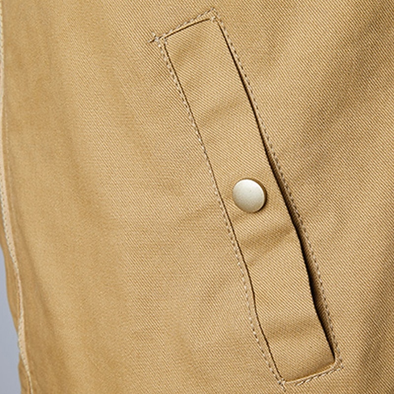 Homme Veste utilitaire Veste Cargo Veste Décontractée Vacances Quotidien Respirant Avec Poches Printemps Automne Drapeau national Mode Classique Col montant Régulier Noir Kaki Vert Véronèse Veste de 2025 ? $38.99 –P4