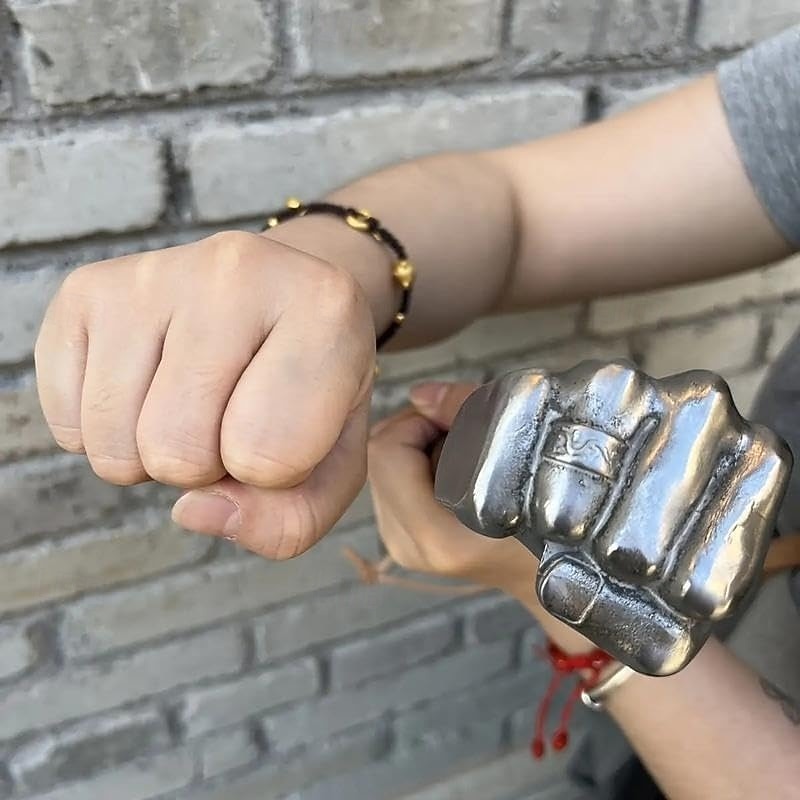 strapabíró vasököl kalapács rozsdamentes acél fejjel &tömörfa nyéllel ellátott multifunkcionális kézműves és barkácseszközök építéshez, kovácsoláshoz, műhelyhez, barkácsoláshoz - ideális igényes 2026 - $52.99 –P6