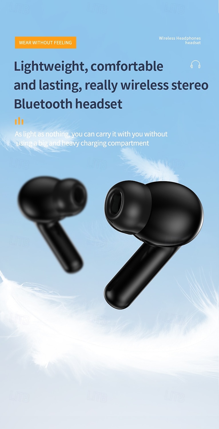 YW15 True Wireless Headphones TWS Earbuds In Ear Bluetooth 5.3 LED Light Deep Bass for Apple Samsung Huawei Xiaomi MI  Camping / Hiking Running Fitness Office Business Mobile Phone Gaming 2025 - $15.99 –P5