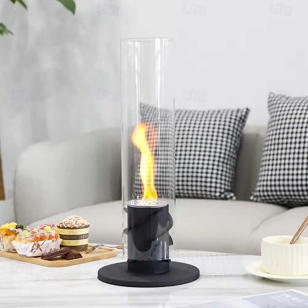 2026年 キャンプ用のガラステーブルとリモコン付きの卓上ファイヤーピット屋外ファイヤーピット  コレクション – $77.99 –P4