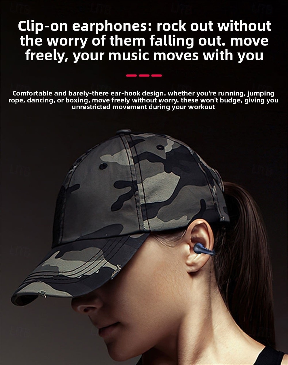 Q71 TWS True auriculares inalámbricos En el oido Auriculares de Gancho Bluetooth5.0 Deportes Impermeable Estéreo para Apple Samsung Huawei Xiaomi MI Entrenamiento de gimnasio Esquí Camping 2025 - $34.99 –P1