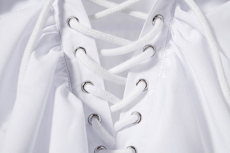 Ретро Средневековый Эпоха возрождения Необычные костюмы Рубашка Пираты Викинг Маскарадный костюм Муж. Пираты Хэллоуин Карнавал Выступление РИЖД Рен Фэйр Взрослые Рубашка 2026 - $27.99 –P7