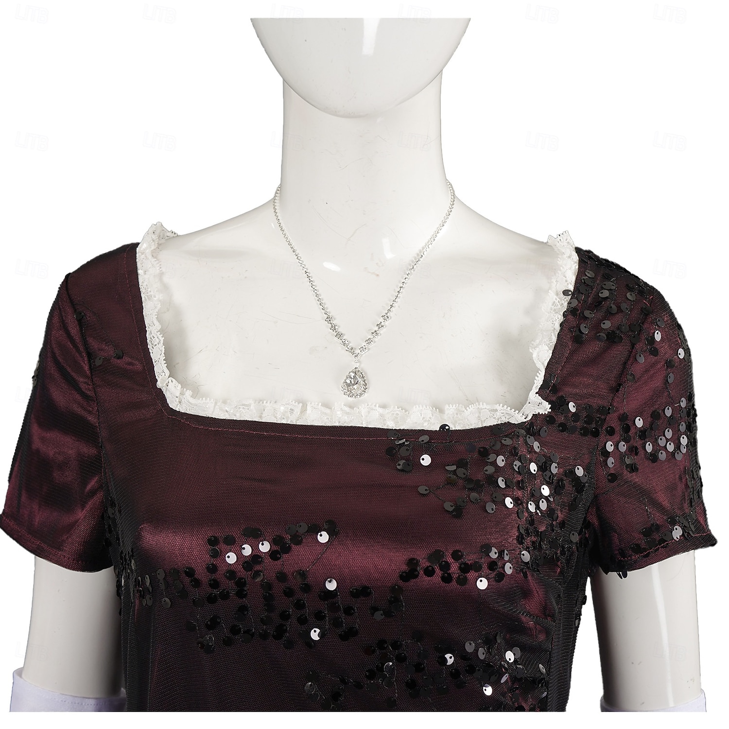Roaring 20s 1920s Ankle Length Dress Evening Dress Fancy Costume Short Sleeves The Great Gatsby Sequins Square Neck Fancy Dress Women's Carnival Evening Party Party Masquerade Adults Dress Gloves 2026 - $100.99 –P4