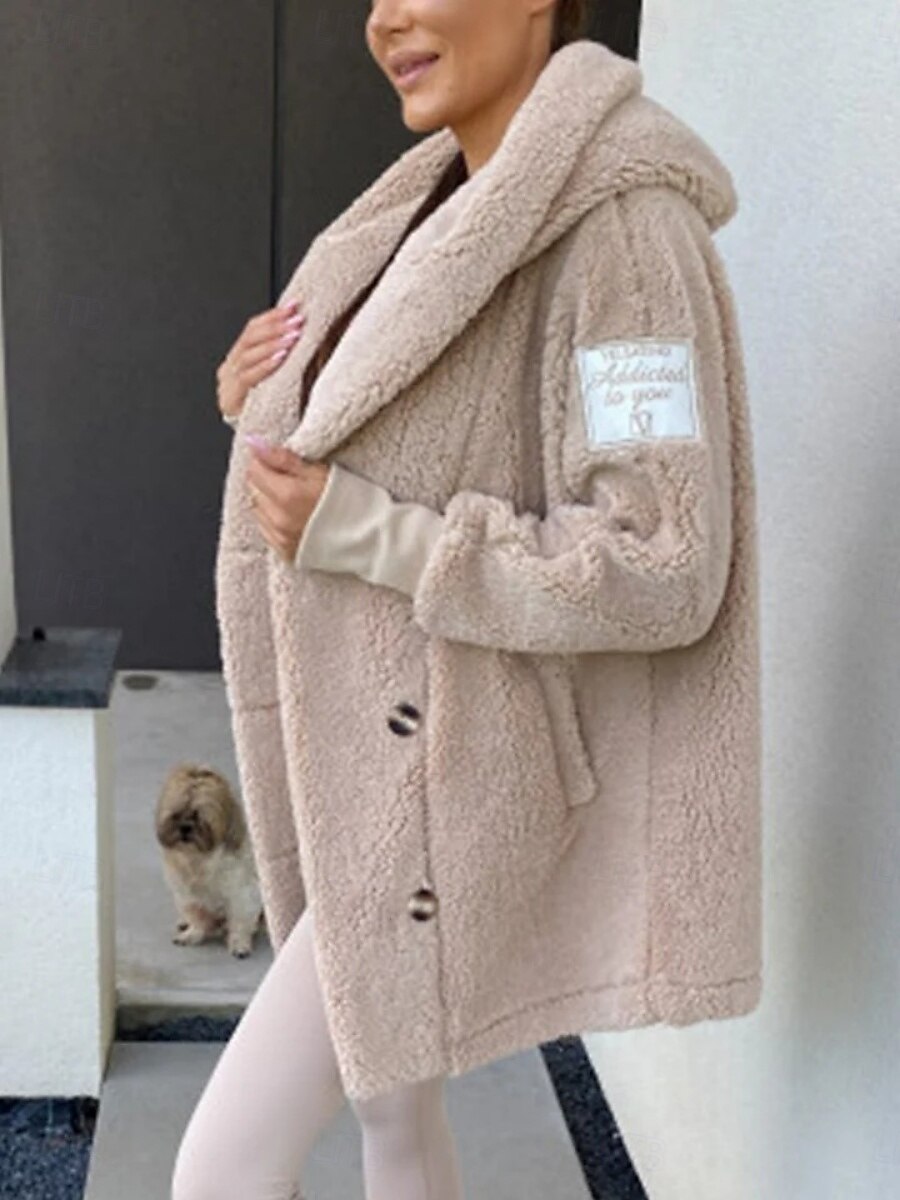 Női Polár dzseki Kényelmes Légáteresztő Zseb Alkalmi Sima Vakáció Utca Hétköznapi Hétköznapi viselet Pullover Hosszú Térfogatcsökkenés Normál Hosszú ujj Felsőruházat Fekete Fehér Arcpír rózsaszín 2025 - $44.99 –P4