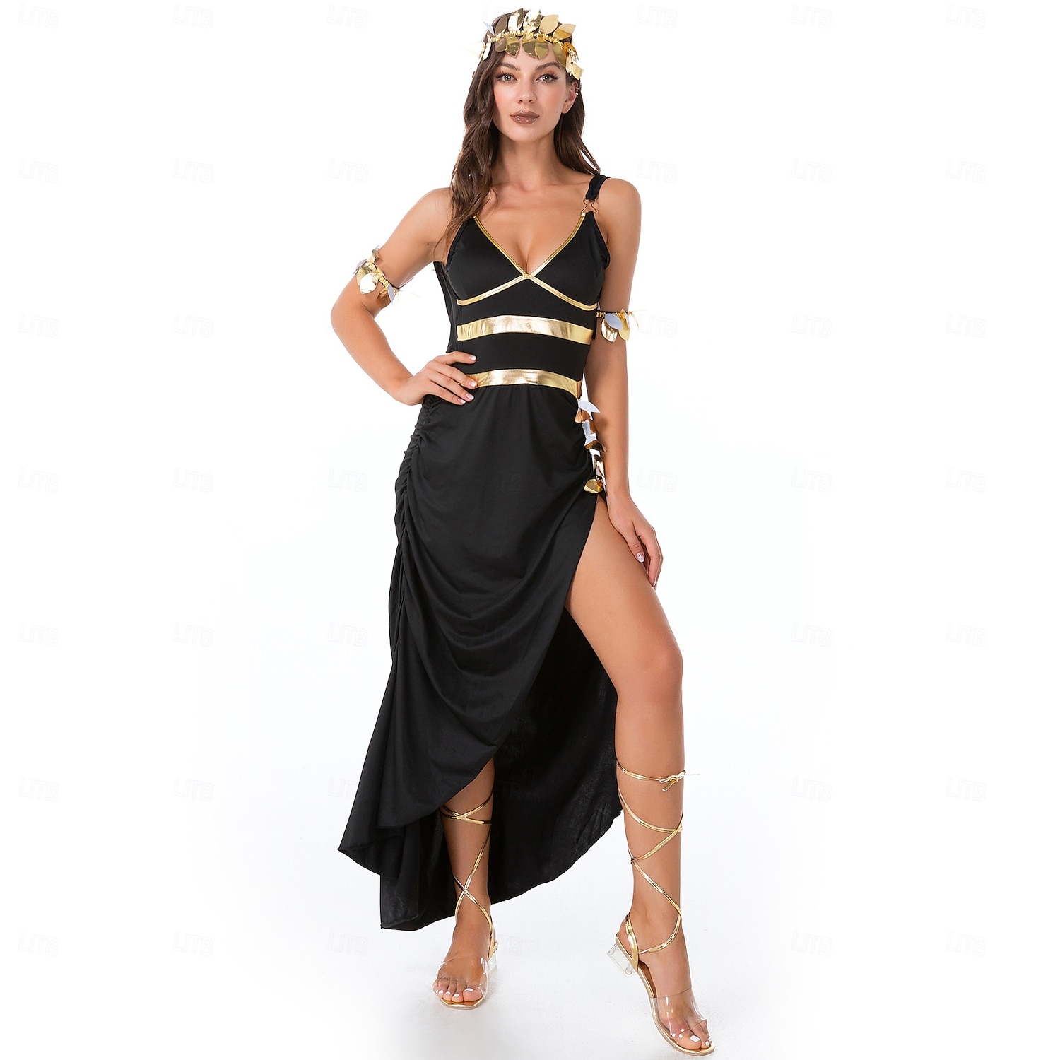 Az ókori Egyiptom egyiptomi Ruhák Divatos jelmez Kleopátra Istennő Jelmez Női Fantasy Mindszentek napja Farsang Teljesítmény Felnőttek Ruha Fejfedők Karperec 2026 - $36.99 –P4