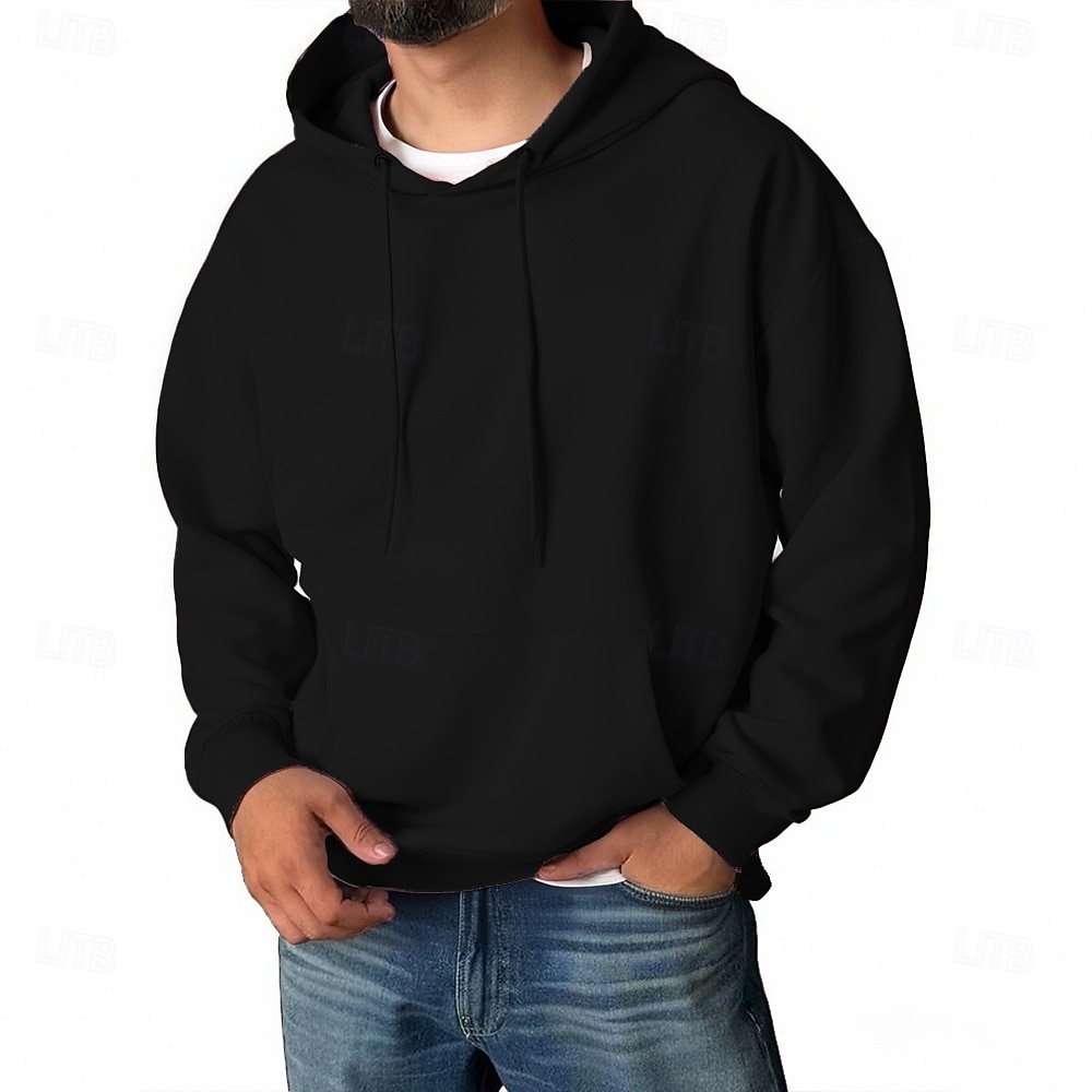 Per uomo Felpa con cappuccio Aalbicocca Blu denim Blu 1# Nero Bianco Con Cappuccio Semplice Tasca Sport & Outdoor Quotidiano Ferie Poliestere Streetwear Essenziale Casual Primavera Autunno del 2026 a $22.99 –P10