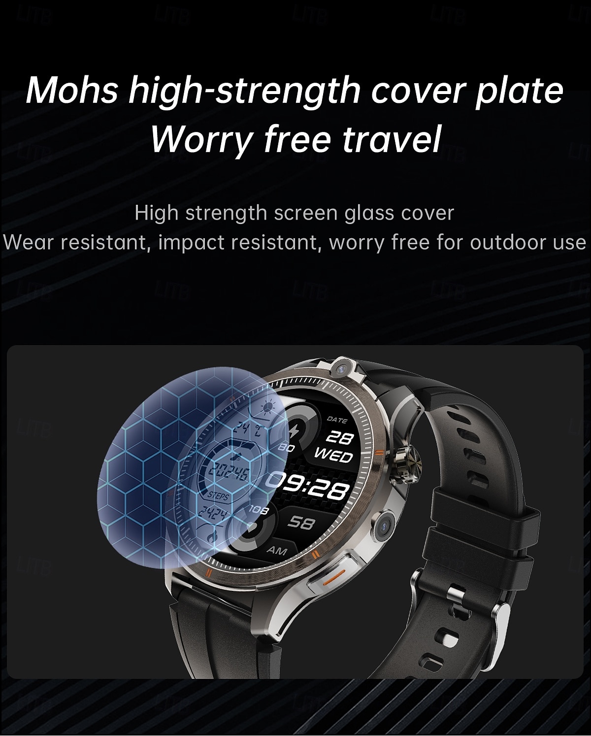 LW9 Montre intelligente 1.43 pouce Smartwatch Montre Connectée Bluetooth 4G Surveillance de la température Podomètre Rappel d'appel Compatible avec Android iOS Hommes GPS Longue Veille Appels Mains de 2025 ? $131.99 –P14
