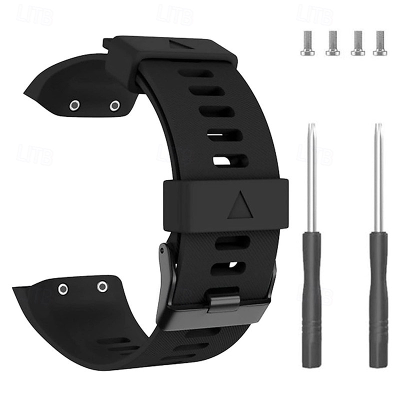2026年 時計バンド のために ガーミン Forerunner 35/30 シリコーン 置換 ストラップ 取り外しツール付き 女性 男性 スポーツバンド モダンバックル リストバンド  コレクション – $14.99 –P1