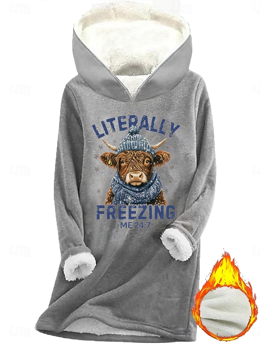 Női Pulóver Hoodie pulóver Grafika Szöveg Alkalmi Comfrt Hosszú ujj Kapucni Hosszú felsők Utca Hétköznapi Nyomtatott Arcpír rózsaszín Medence Szürke Ősz Tél 2025 - $28.99 –P2