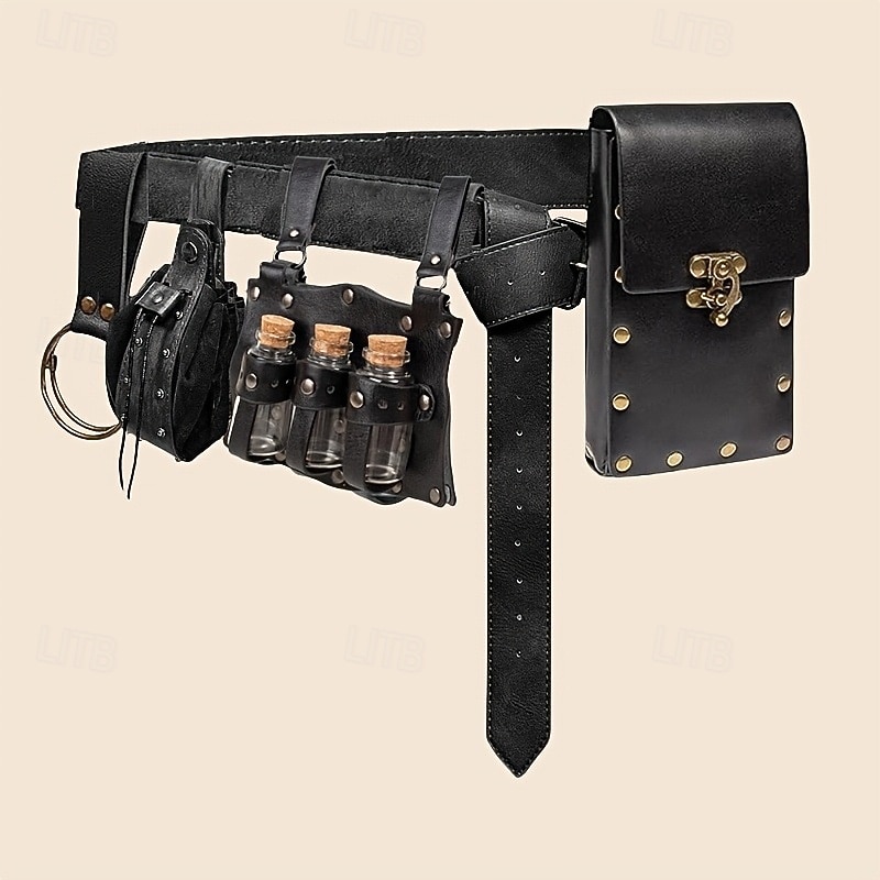 Medieval Renaissance Waist Belt Warrior Viking Fancy Dress Unisex Viking Fantasy Halloween Carnival Performance LARP Ren Faire Adults Waist Belt 2026 - $48.99 –P10