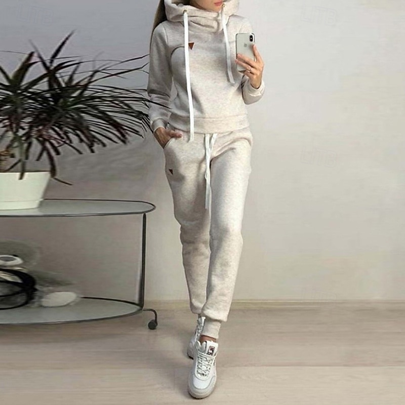 نسائي بدلة رياضية من قطعتين هودي صالة مجموعات بدلات رياضية لون سادة أطقم ملابس رياضية خريف & شتاء زهري أزرق الصالة الرياضية اكتشف - حل ركض خصر عالي خفة الوزن موضة كم طويل رياضة ألبسة رياضية مرن نسبياً 2026 - $33.99 –P2